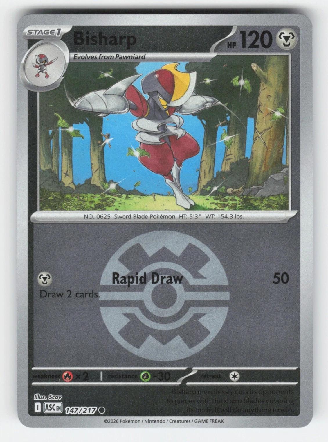 Ascended Heroes Bisharp [Ball] Pokémon card